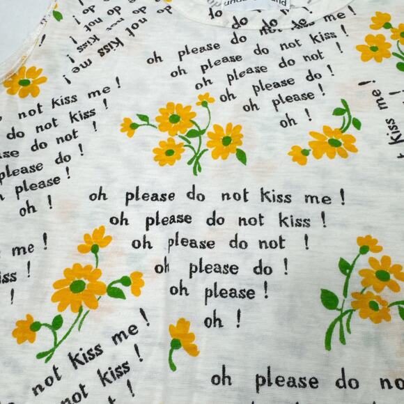 Vintage 70s Katz Underground Top Oh Please Do Not Kiss Me‎ Print - Picture 4 of 8